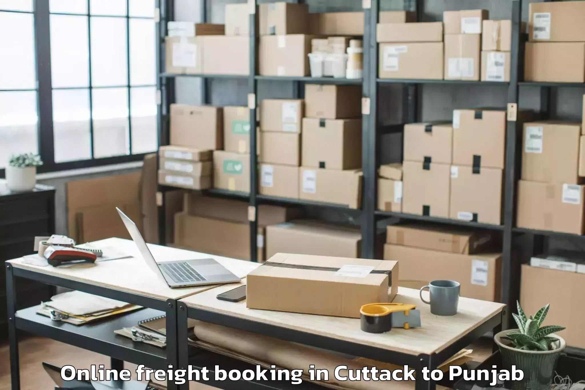 Leading Cuttack to Punjab Online Freight Booking Provider